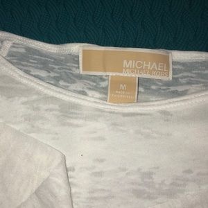 Michael Kors Long Sleeve Sheer Top
